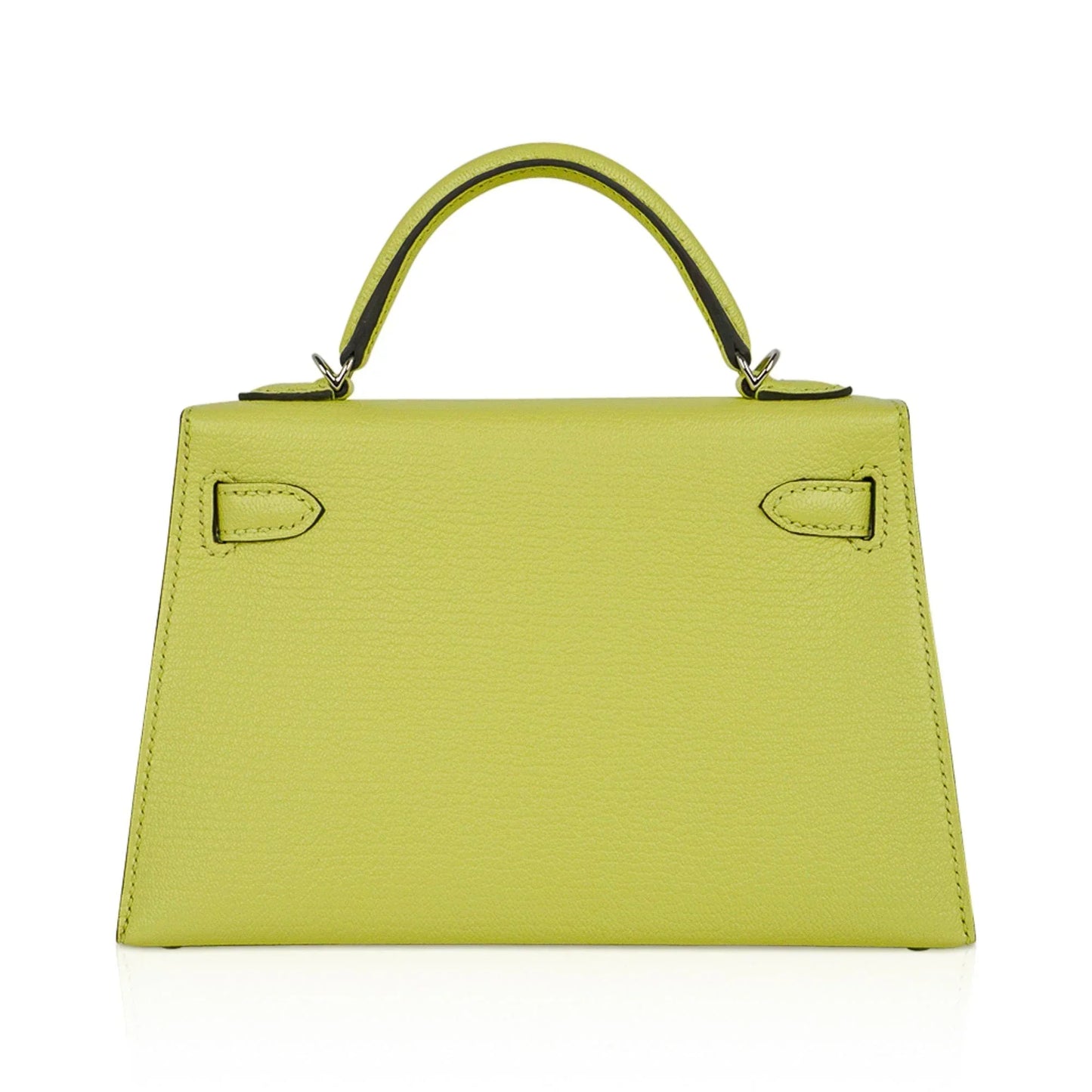 Mini Kelly 20 Bag Sellier Jaune Bourgeon Chevre Leather with Palladium Hardware