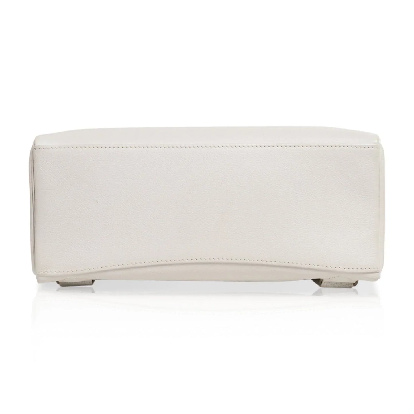 Kelly Ado 28 Bag White Evergrain Palladium Hardware