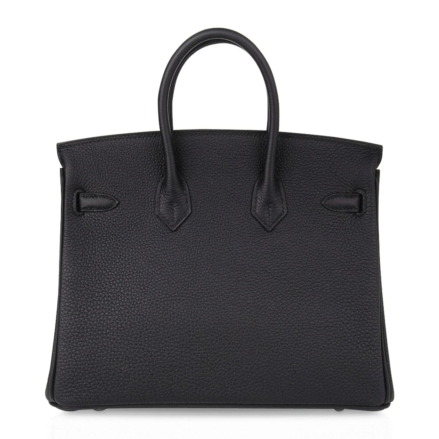 Birkin 25 Bag Black Palladium Hardware Togo Leather