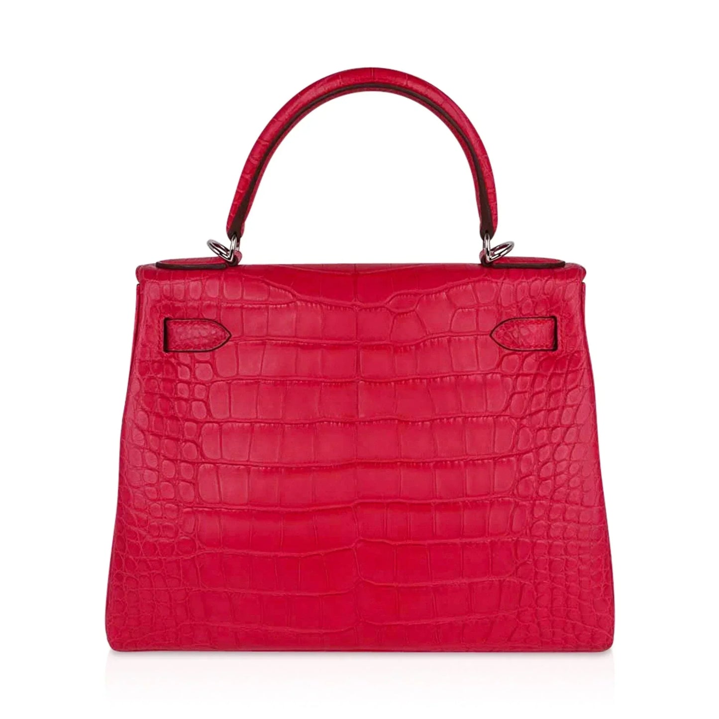 Kelly 28 Bag Rose Extreme Matte Alligator with Palladium Hardware
