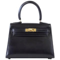 Kelly 20 Mini Sellier Vintage Bag Box Leather Gold Hardware