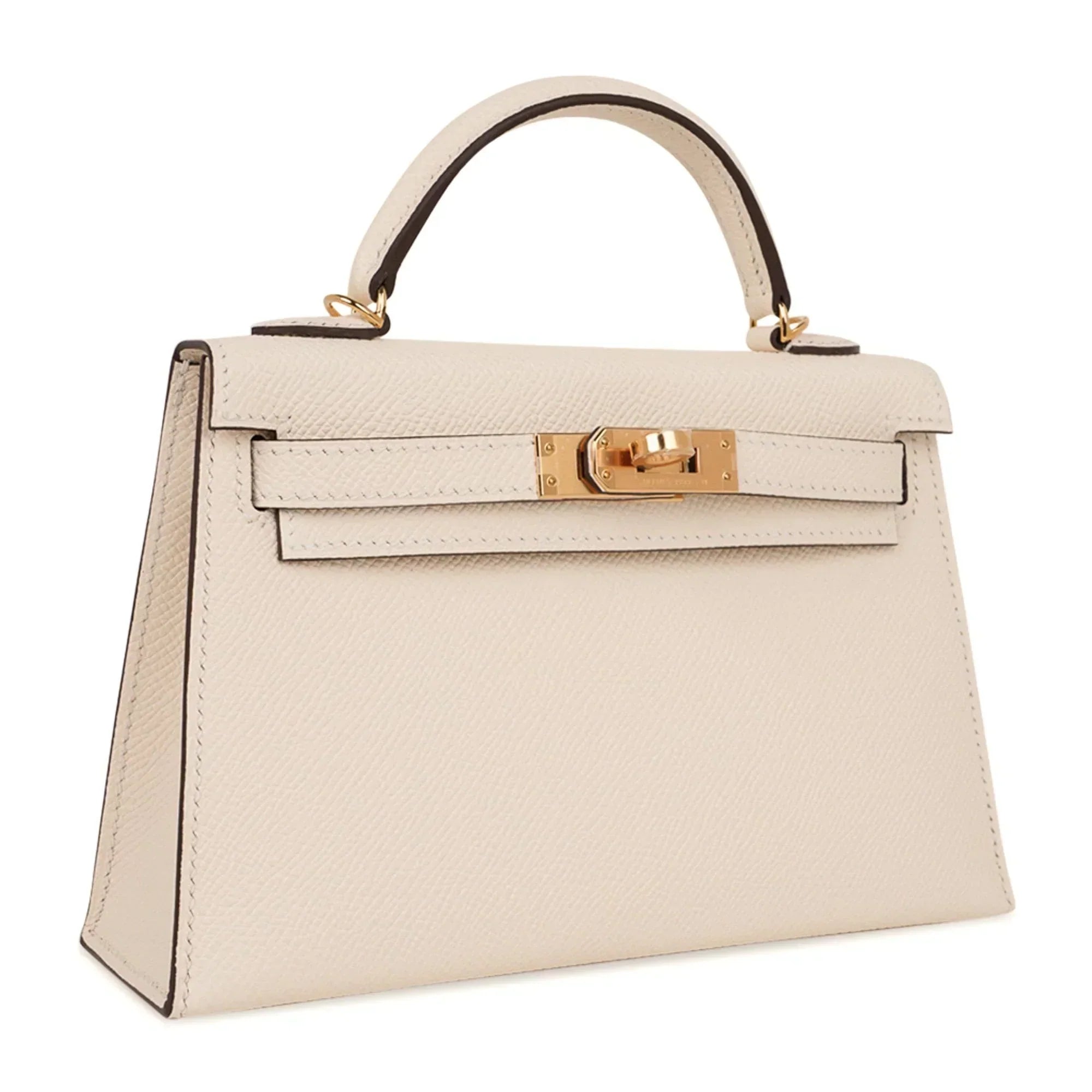 Mini Kelly 20 Bag Sellier Nata Epsom with Gold Hardware