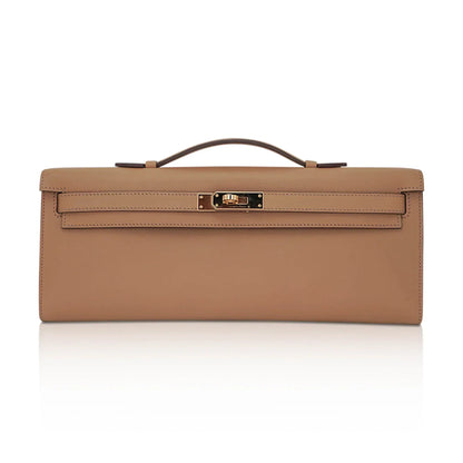 Limited Edition Kelly Cut Bag Biscuit with Gold Hardware