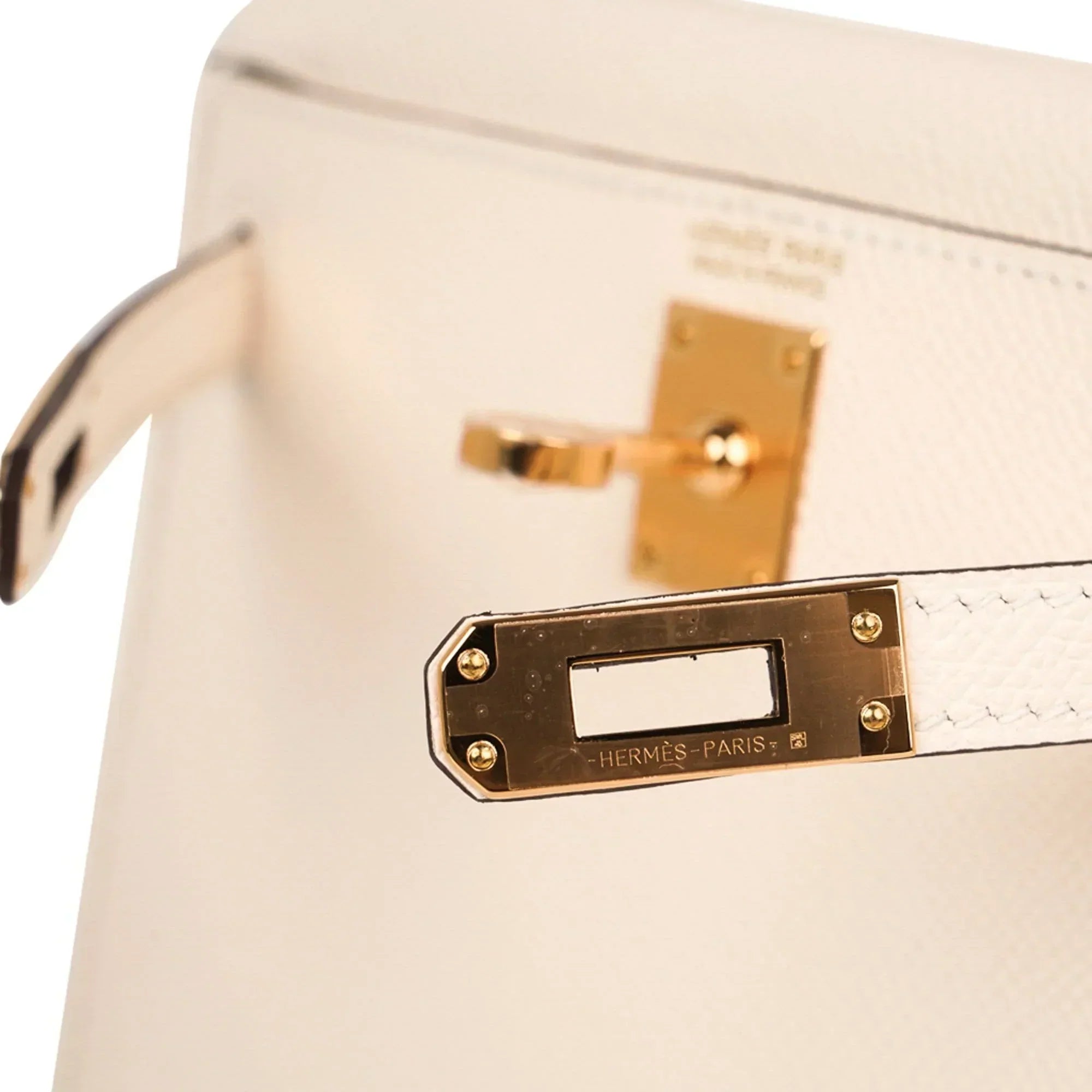 Mini Kelly 20 Bag Sellier Nata Epsom with Gold Hardware
