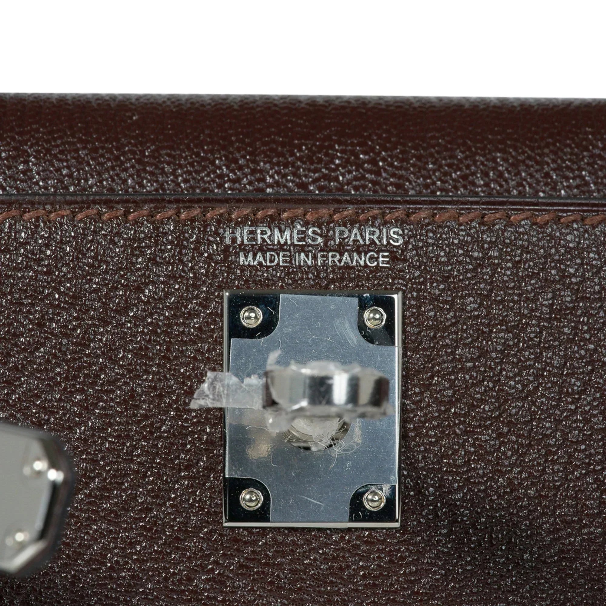 Kelly 20 Bi-Color Mini Sellier Bag Havane / Etrusque Chevre Palladium