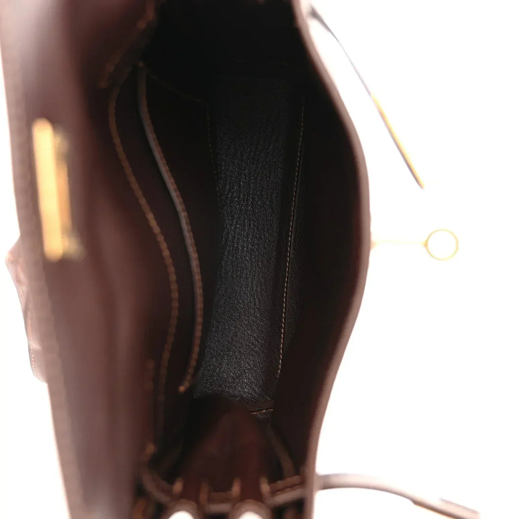 Kelly Ado Backpack 20 Chocolate Gulliver Palladium Hardware