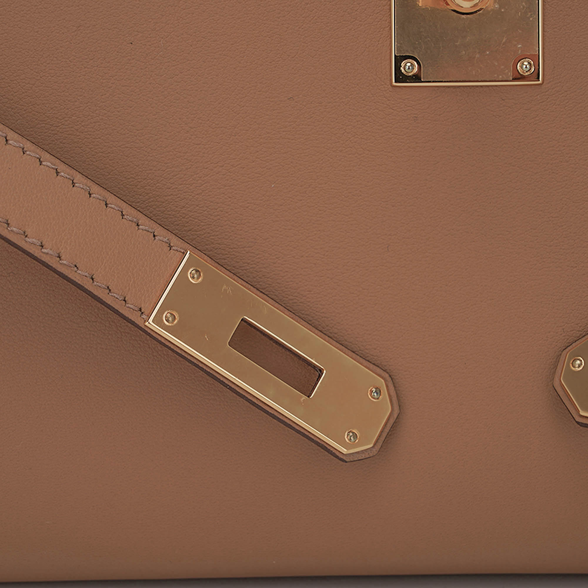 Limited Edition Kelly Cut Bag Biscuit with Gold Hardware