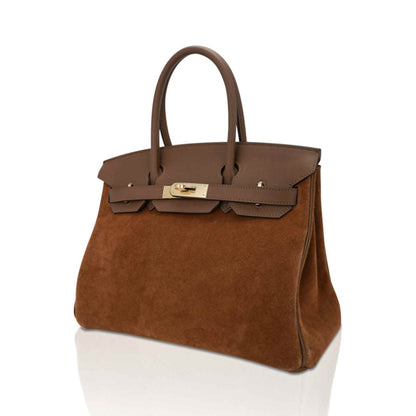 Limited Edition Birkin 30 Grizzly Bag Alezan Permabrass Hardware