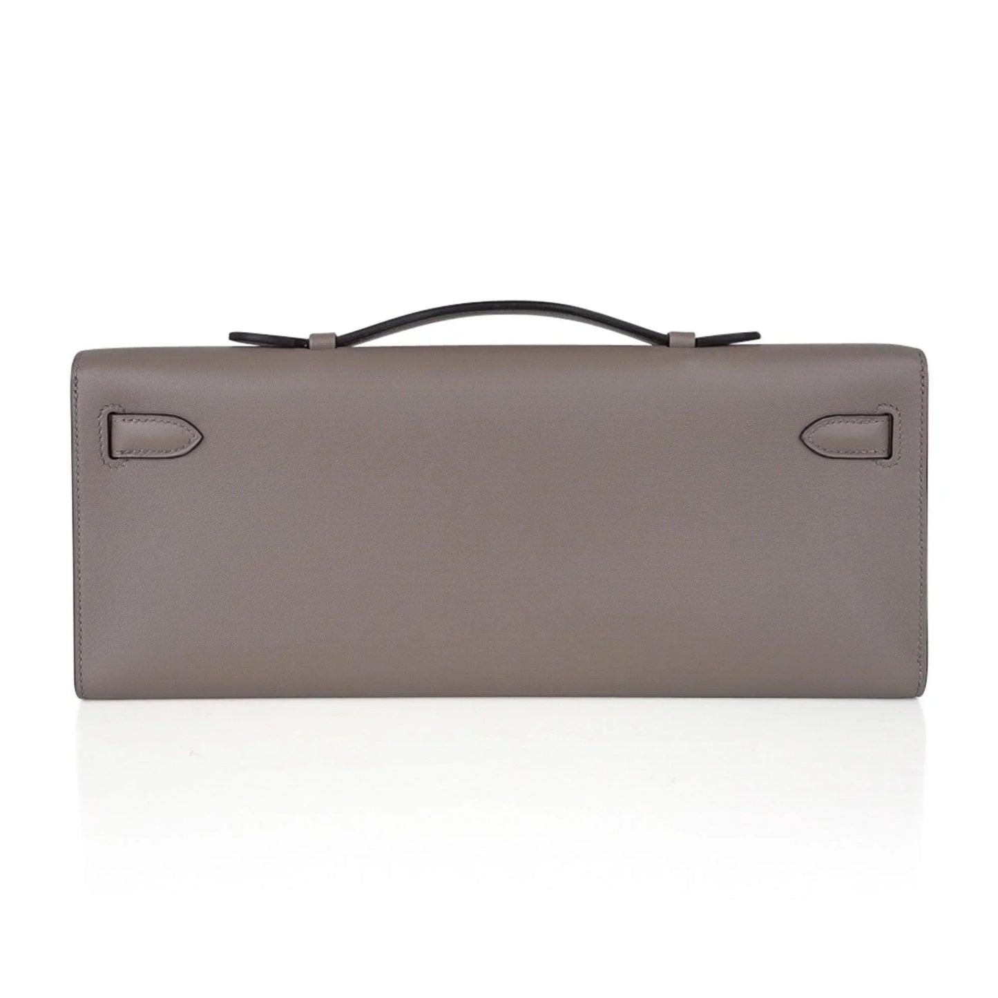 Kelly Cut Bag Gris Asphalte Gray Clutch Swift Gold Hardware