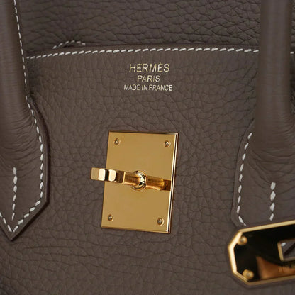 Birkin 35 Bag Etoupe Gold Hardware Togo Leather