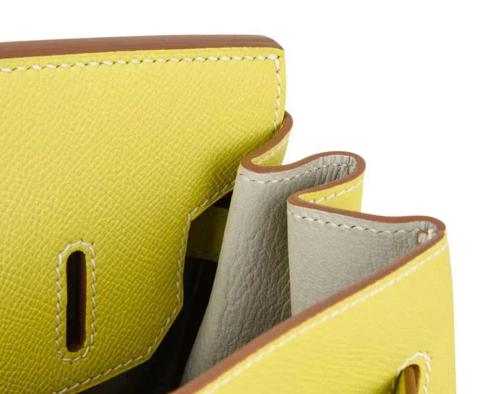 Birkin 30 Bag Rare Lime Candy Limited Edition Gris Perle Interior Palladium
