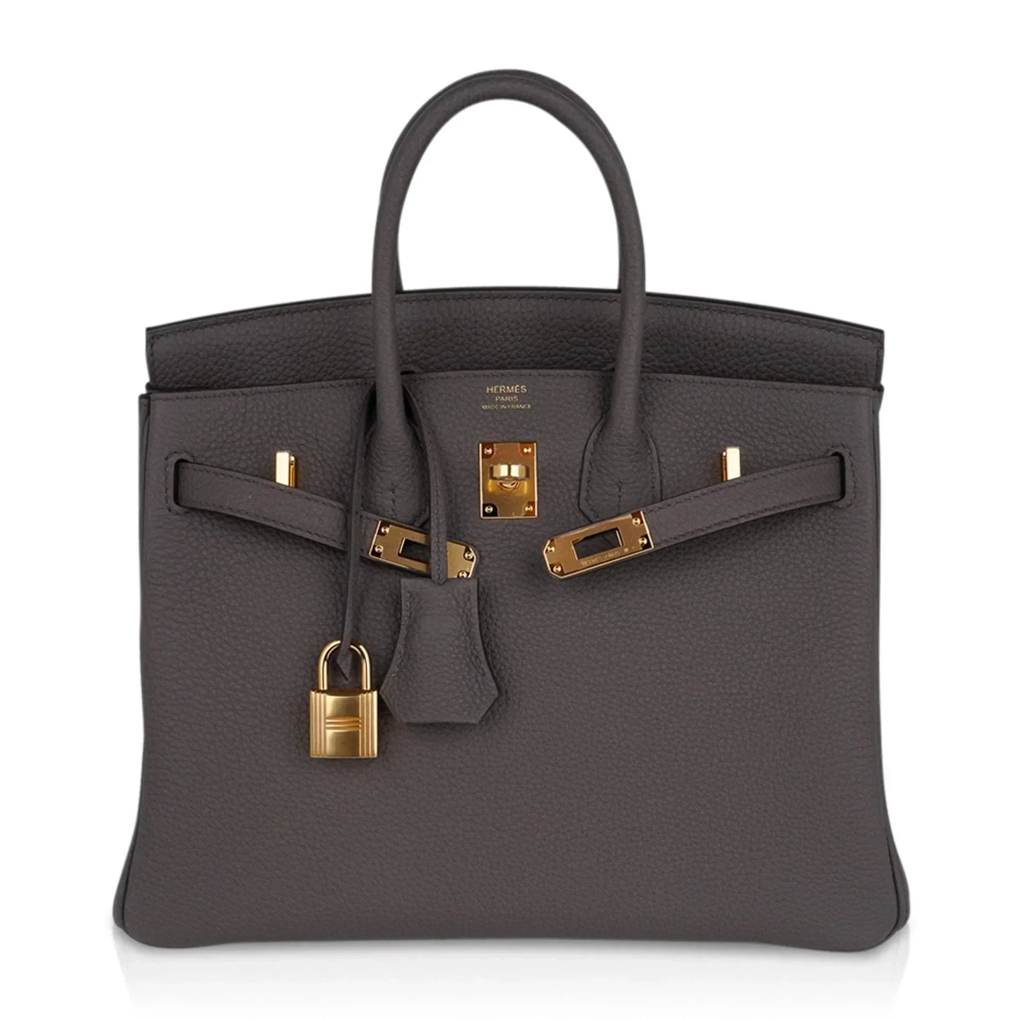 Birkin 25 Bag Etain Gold Hardware Togo Leather New w/Box