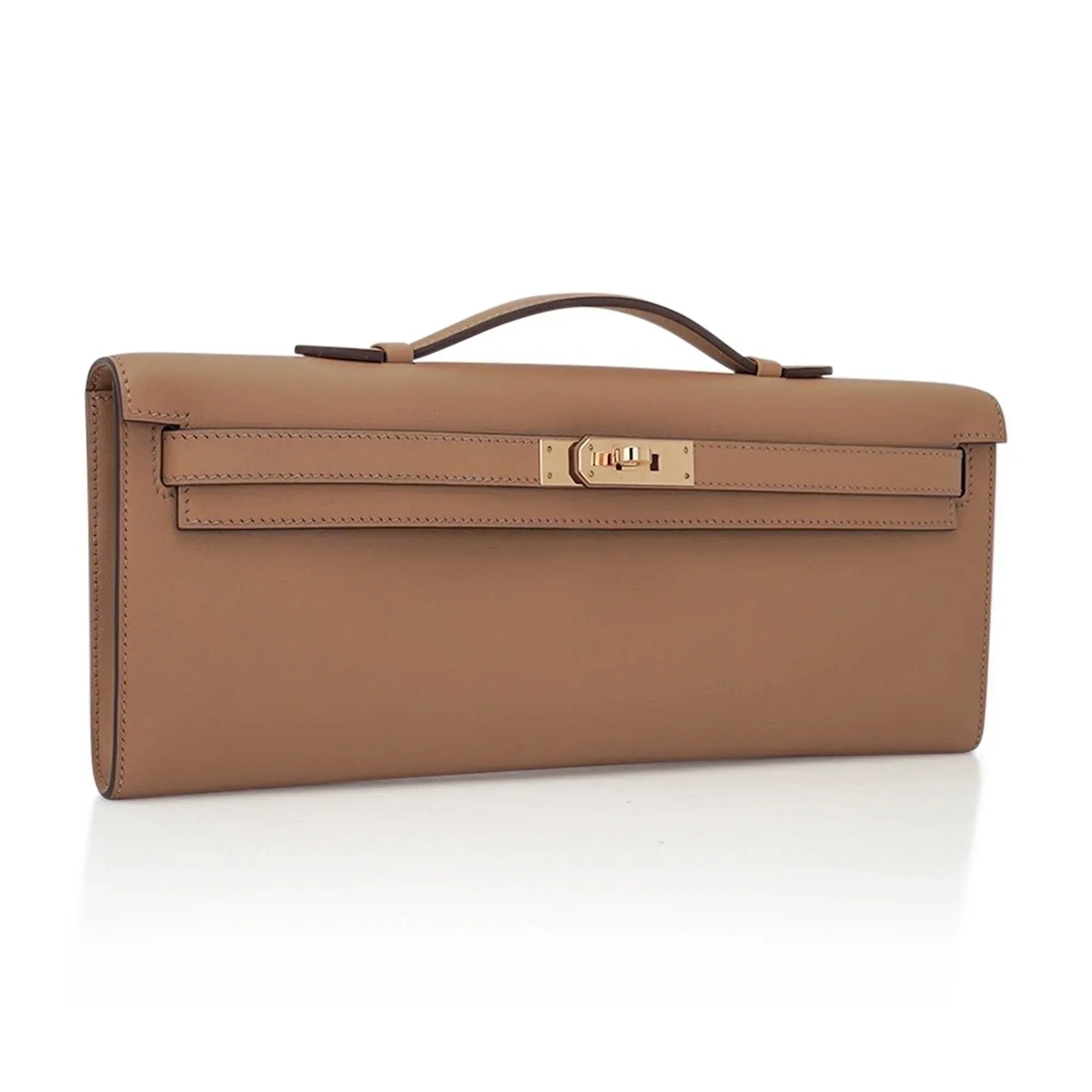 Limited Edition Kelly Cut Bag Biscuit with Gold Hardware