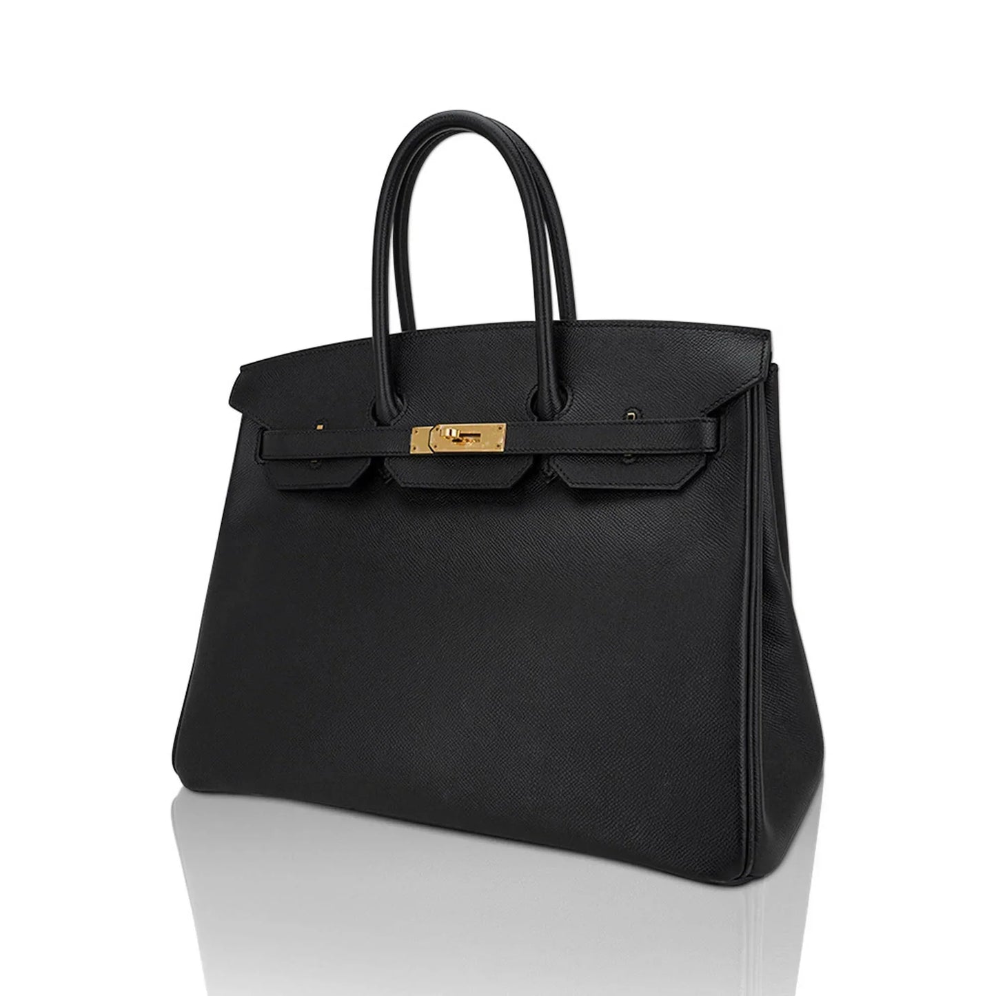 Birkin 35 Bag Black Epsom Leather with Gold Hardware