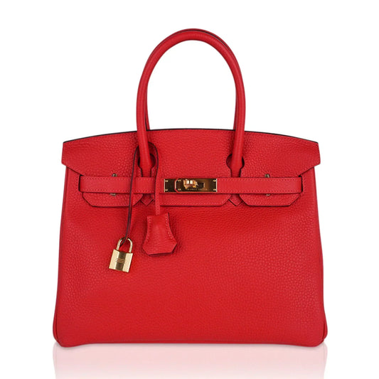 Birkin 30 Capucine Bag Togo Leather Gold Hardware