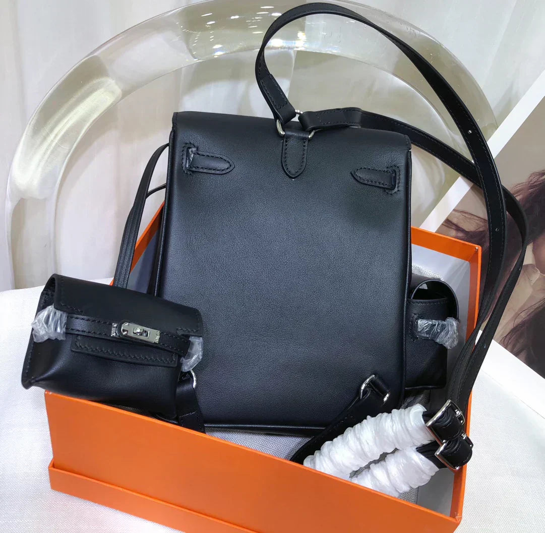 Kelly Jump Backpack Black Swift Palladium Hardware