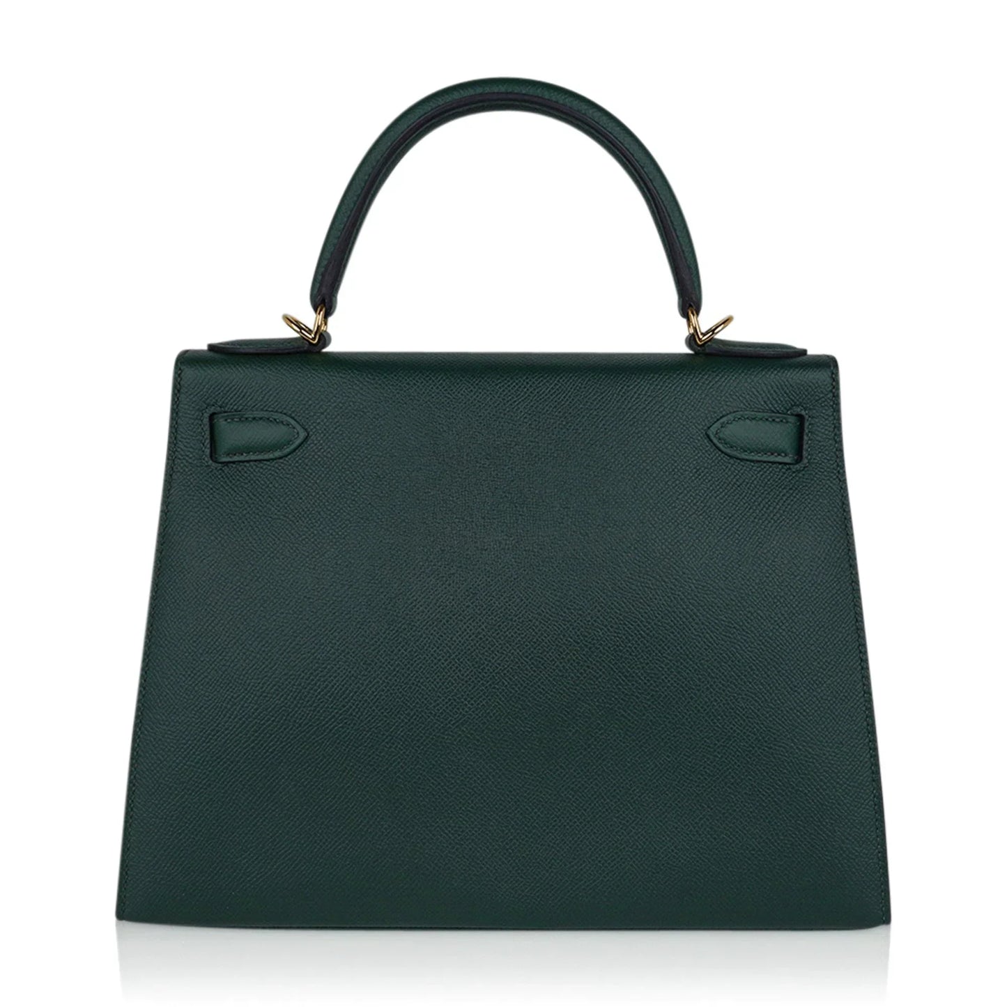 Kelly Sellier 28 Bag Vert Anglais Epsom Leather with Gold Hardware