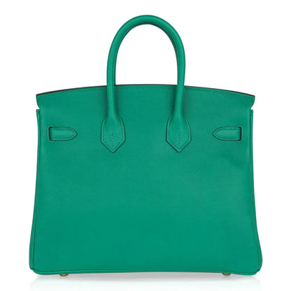 Birkin 25 Bag Vert Vertigo Swift Gold Hardware
