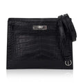 Limited Edition Kelly Danse Bag Matte Black Crocodile