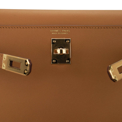 Kelly Danse Fringe Bag Sesame with Gold Hardware