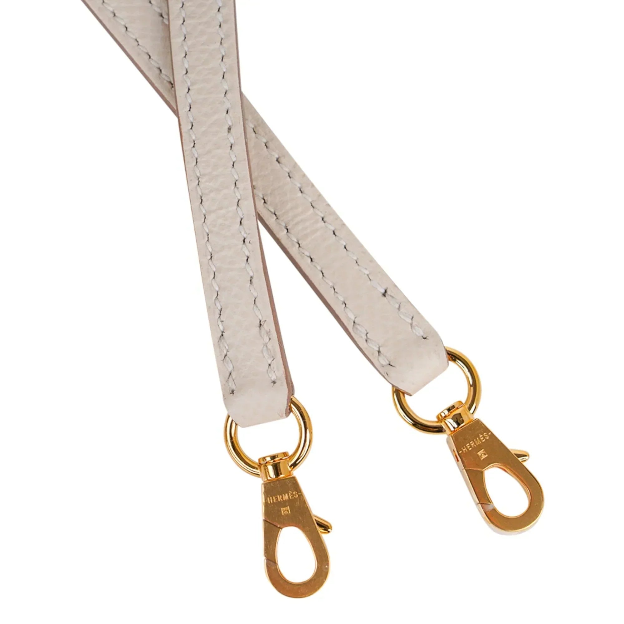 Kelly 20 Mini Sellier Bag Craie Epsom Leather with Gold Hardware