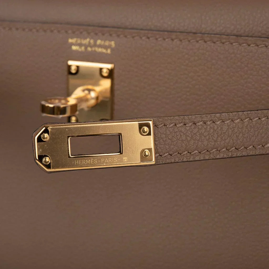 Kelly Danse Bag Beige de Weimar Swift Gold Hardware