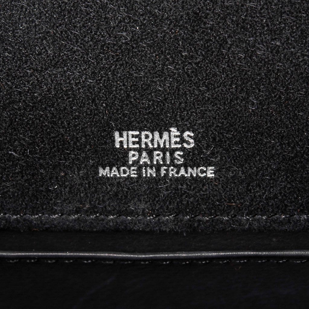 Kelly Pochette Black Doblis Suede Palladium