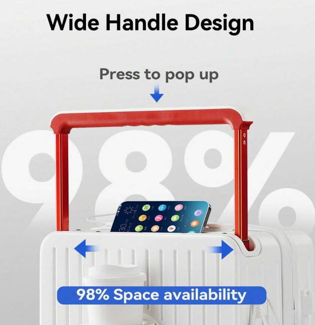 Versatile Hard-Shell Carry-On Luggage with Smart Travel Features