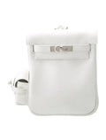 Kelly White Jump Backpack Palladium Hardware