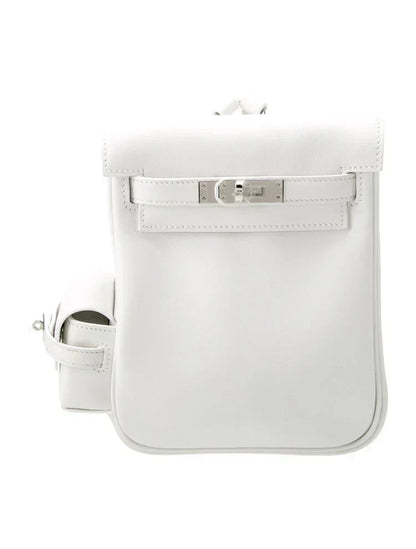 Kelly White Jump Backpack Palladium Hardware