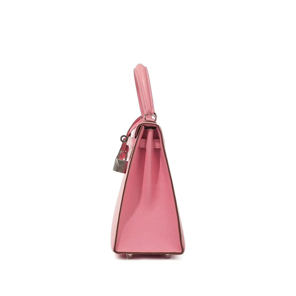Kelly Rose Confetti Epsom Sellier Palladium Hardware