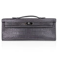 Kelly Cut Bag Gris Paris Grey Matte Alligator Palladium VERY rare
