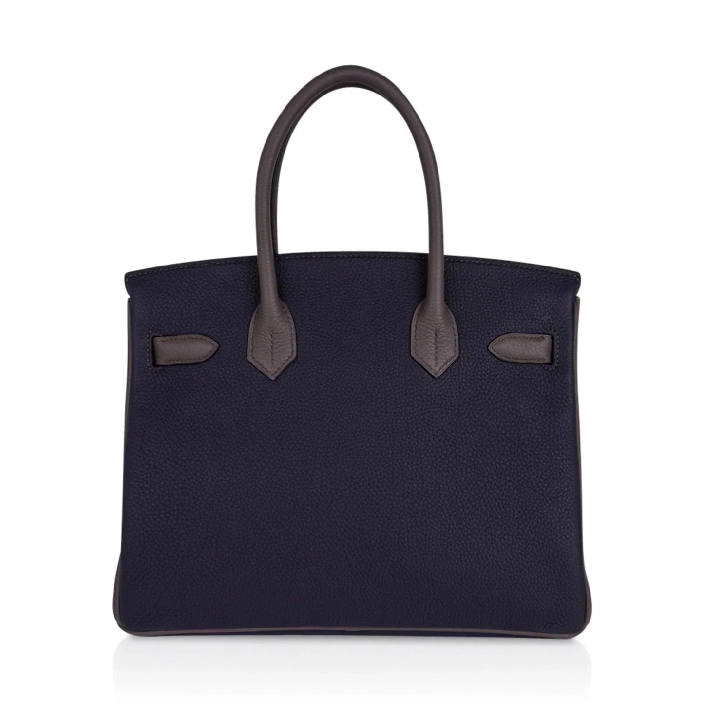 Special Order HSS Birkin 30 Bag Blue Nuit & Etain Togo Leather with Brushed Palladium Hardware