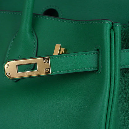 Birkin 25 Bag in Cactus Swift Leather with Gold Hardware