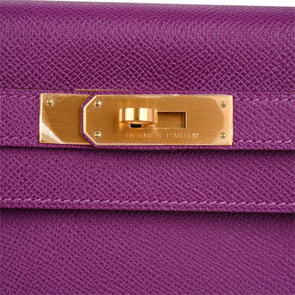 Kelly HSS 28 Bag Anemone Pink Retourne Epsom Brushed Gold