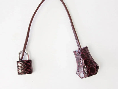 Kelly 35 Bag Tri Color Horseshoe Porosus Crocodile Palladium