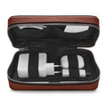 Premium Leather Tech Accessory Organizer Case