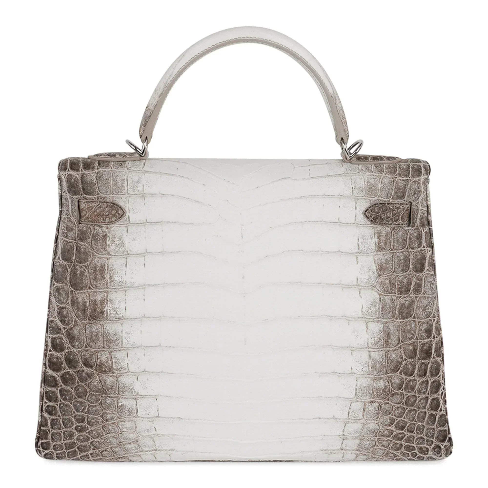 Limited Edition Kelly 32 Bag Himalaya Crocodile with Palladium Hardware