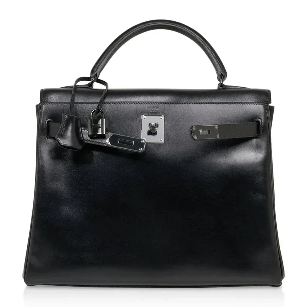 Kelly 32 So Black Bag Box Leather Limited Edition