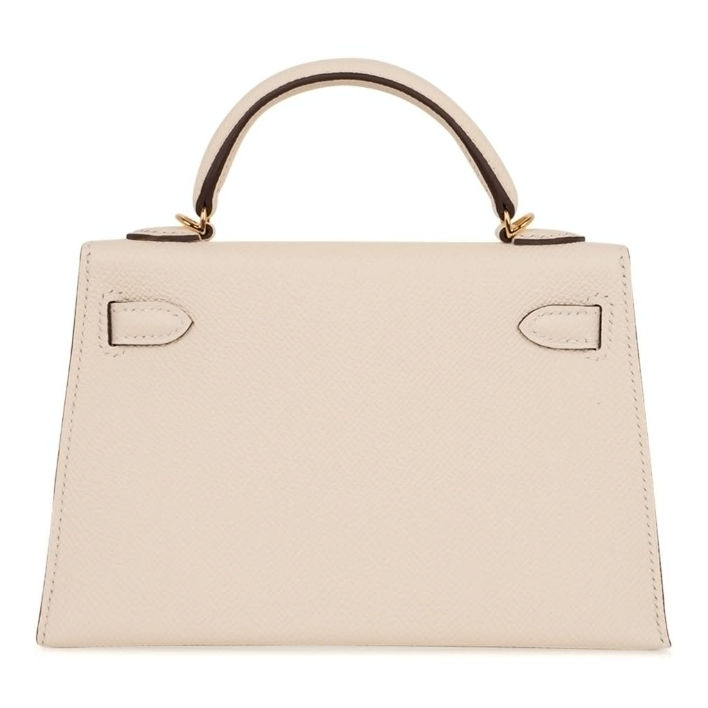 Mini Kelly 20 Bag Sellier Nata Epsom with Gold Hardware