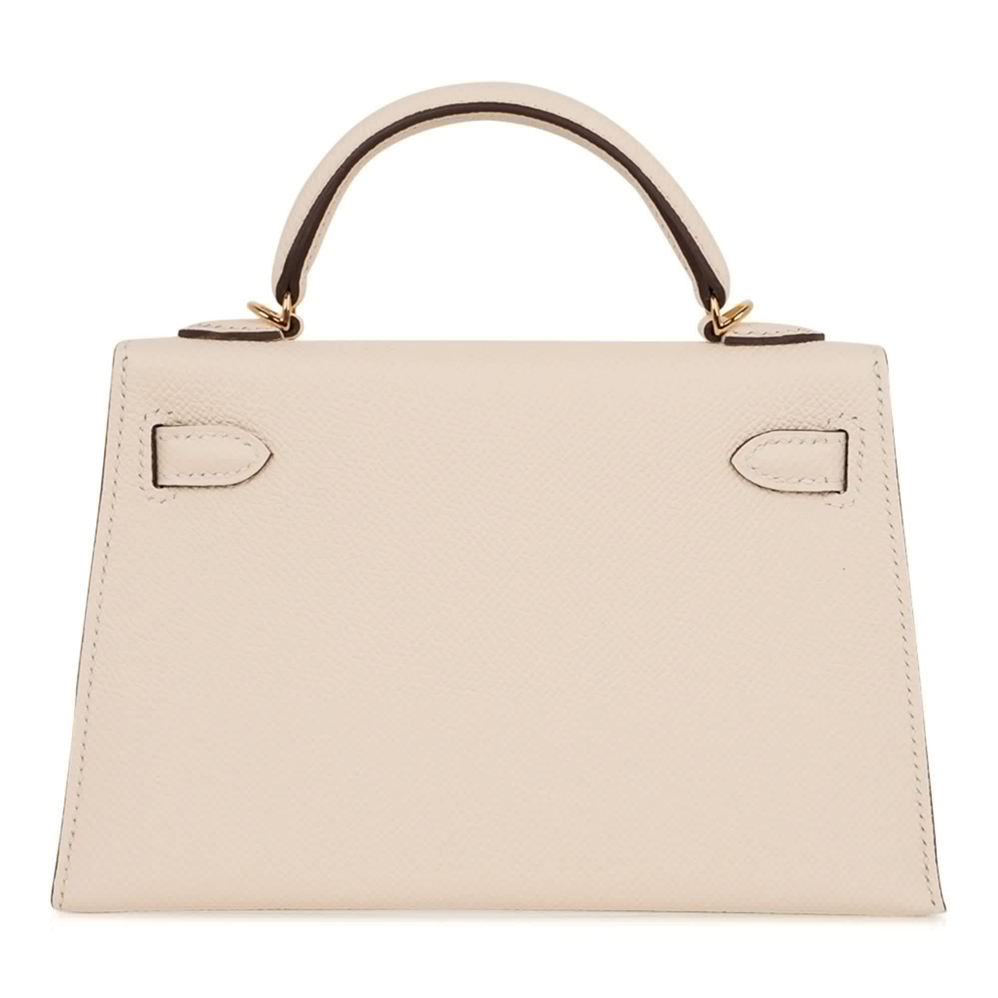 Mini Kelly 20 Bag Sellier Nata Epsom with Gold Hardware