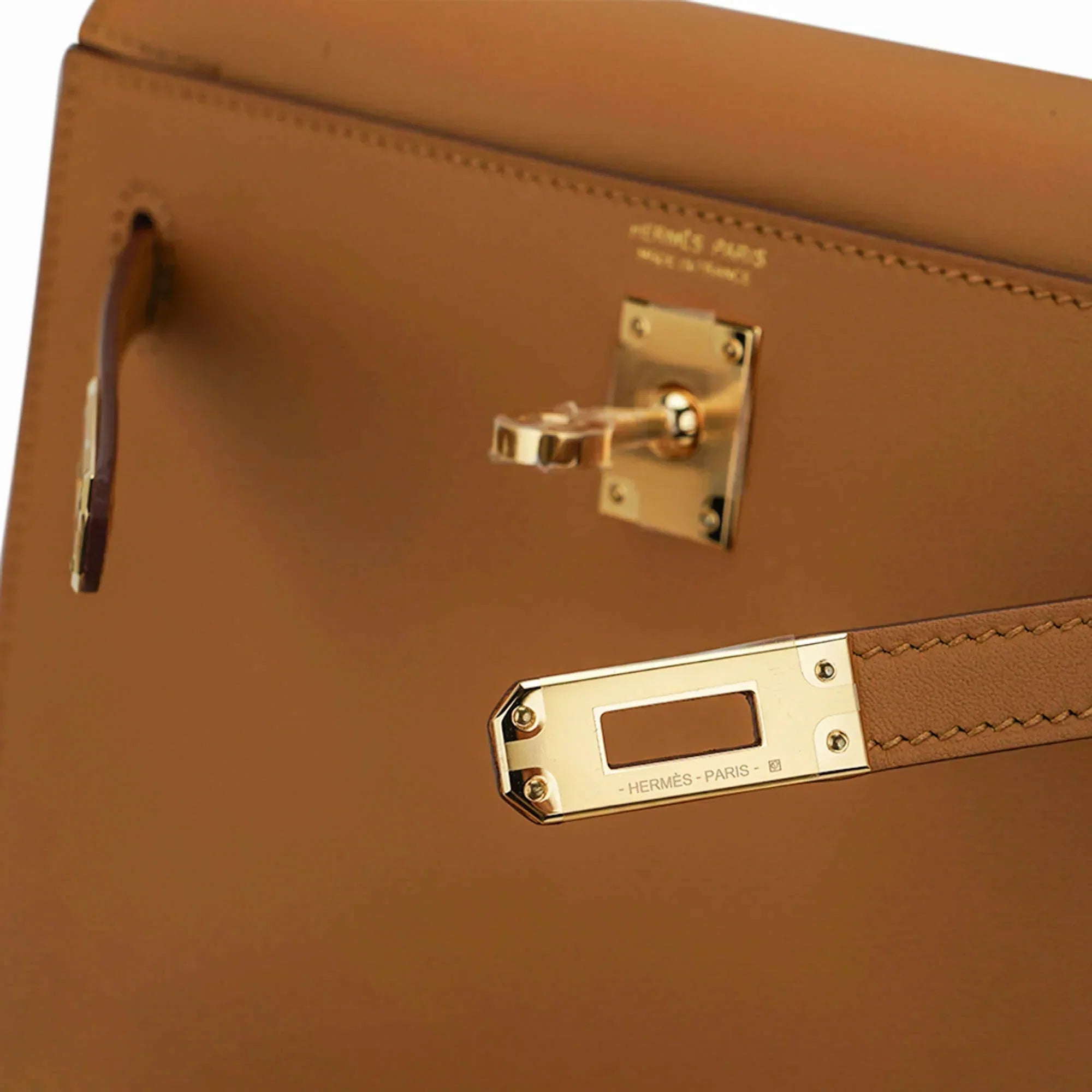 Kelly Danse Fringe Bag Sesame with Gold Hardware