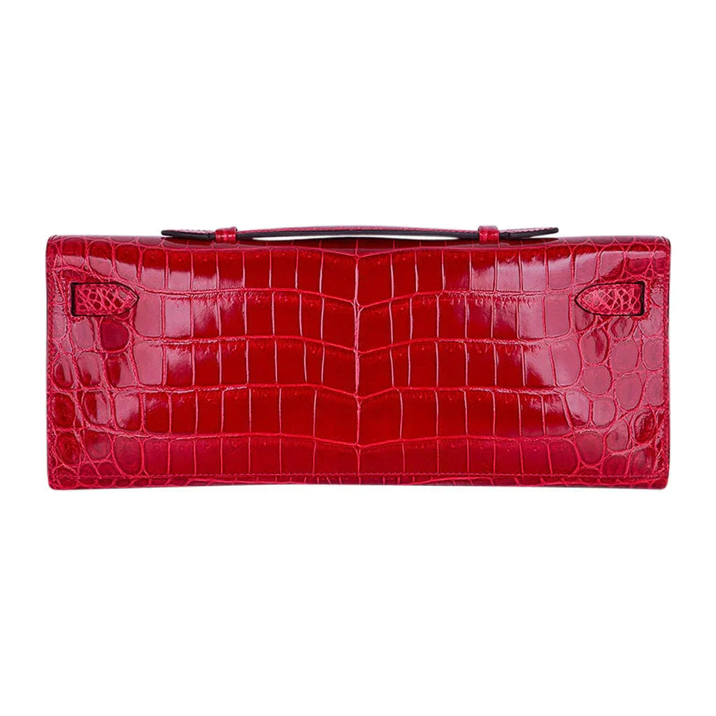 Kelly Cut Bag Braise Niloticus Crocodile with Gold Hardware