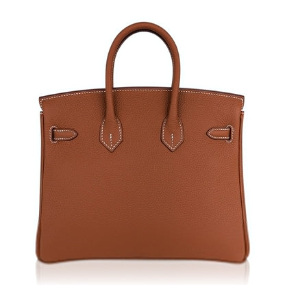 Birkin 25 Bag Gold Togo Leather with Gold Hardware