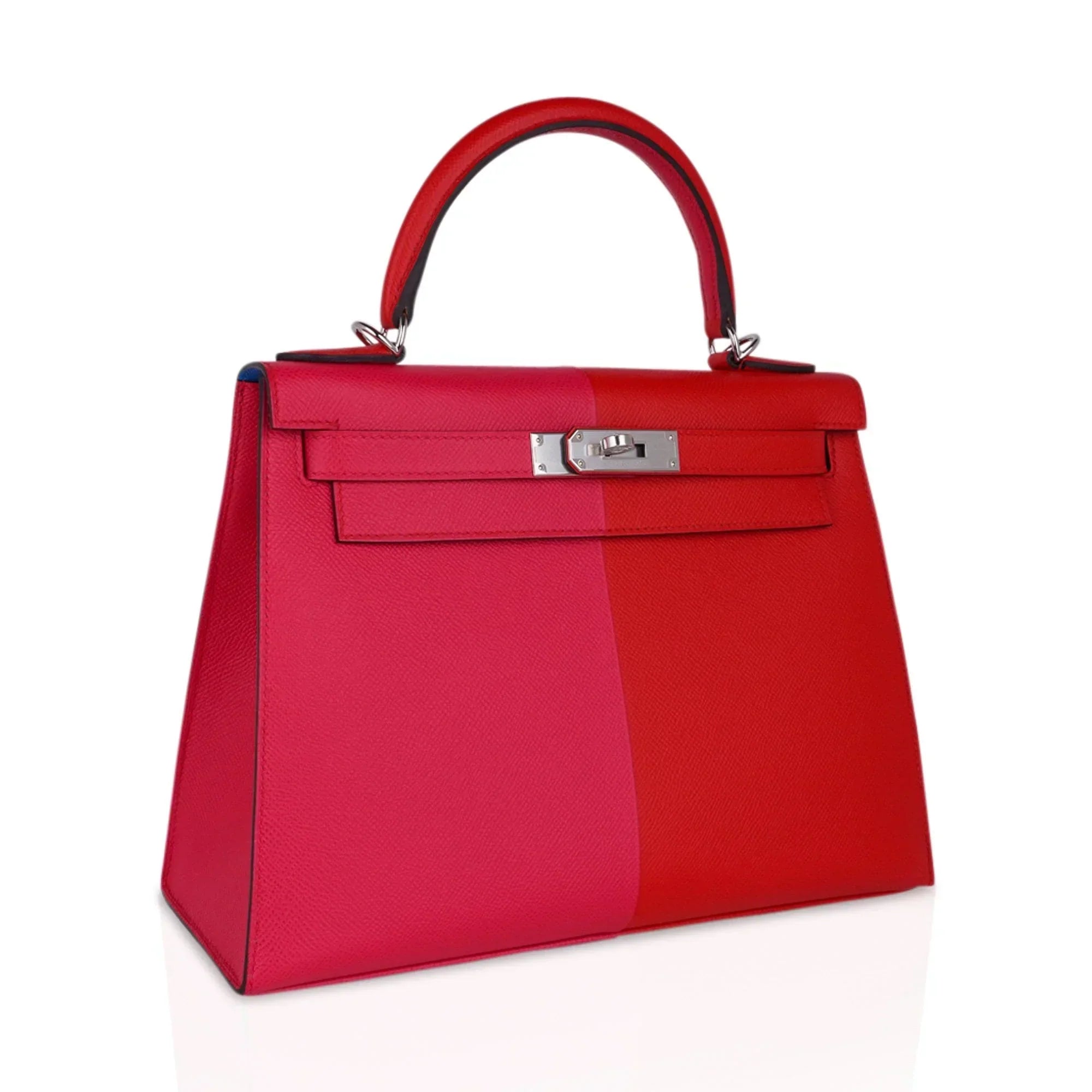 Kelly 28 Casaque Sellier Bag Rouge de Coeur/Rose Extreme Limited Edition