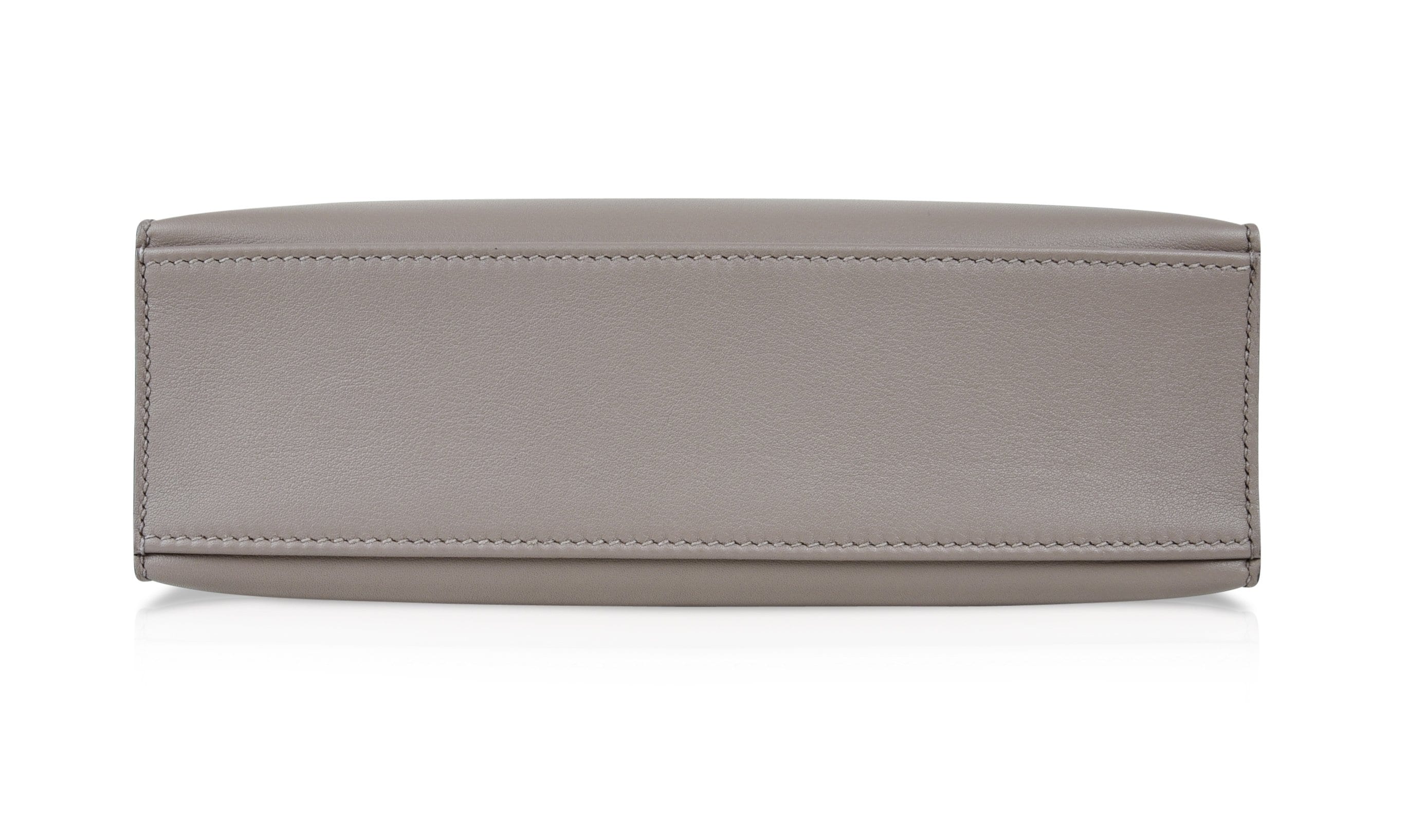Kelly Pochette Gris Asphalte Swift Gold Hardware