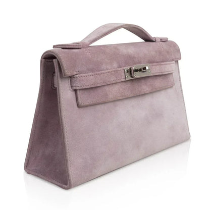 Kelly Pochette Lilac Doblis Suede Palladium