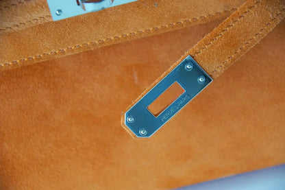 Kelly Pochette Rare Orange Doblis Palladium Hardware