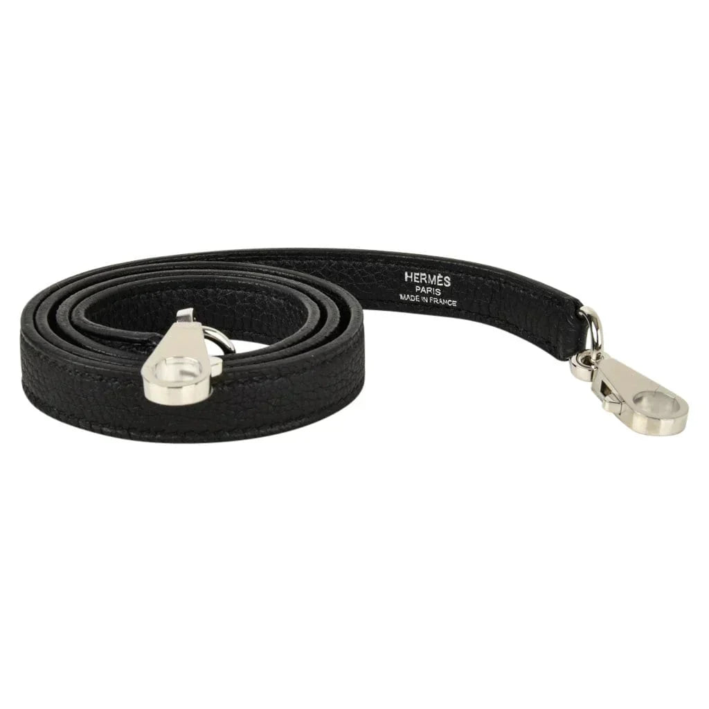 Kelly 28 Bag Black Retourne Togo Palladium Hardware