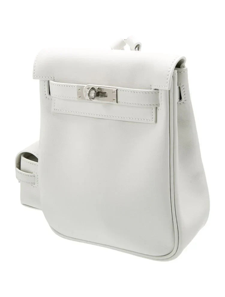 Kelly White Jump Backpack Palladium Hardware